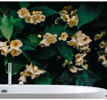 Fotomurais flores botões brancos delicados - TenStickers