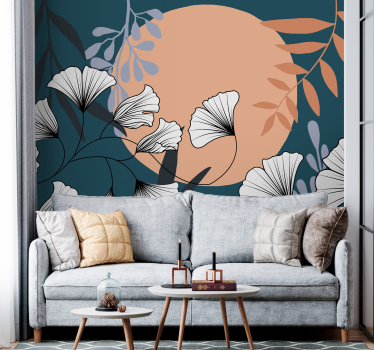 Fotomurais flores composição botânica floral - TenStickers