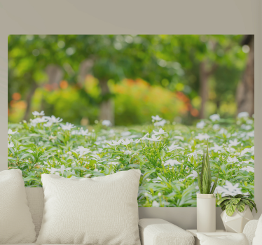 Fotomurais flores flores brancas luxuosas - TenStickers