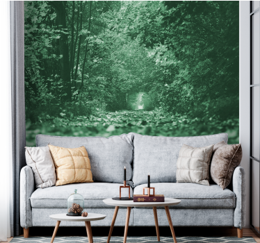 Fotomurais paisagistícos Túnel de folhas verdes - TenStickers