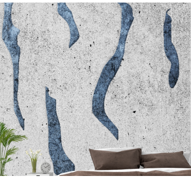 Fotomurais texturas e padrões padrões azuis fluidos - TenStickers