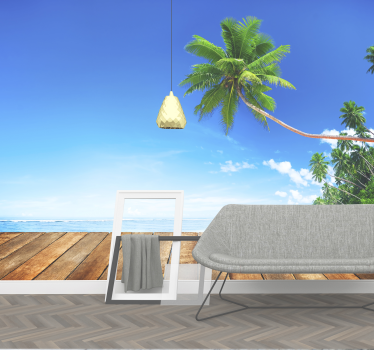 Fotomural Praia Tropical - TenStickers
