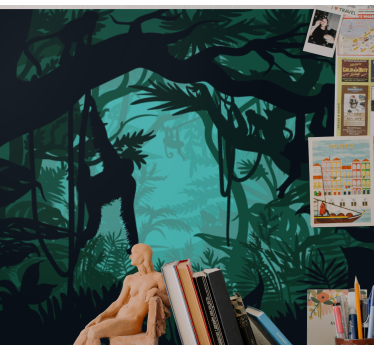 Fotomural selva cenário de floresta exuberante - TenStickers
