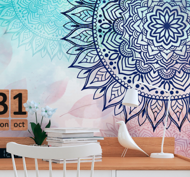 Murais de mandala boêmio - TenStickers