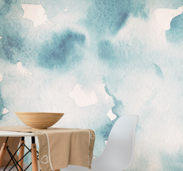 Mural de parede abstrato com textura em aquarela suave - TenStickers