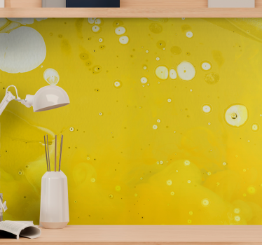 Mural de parede abstrato padrões amarelos envolventes - TenStickers