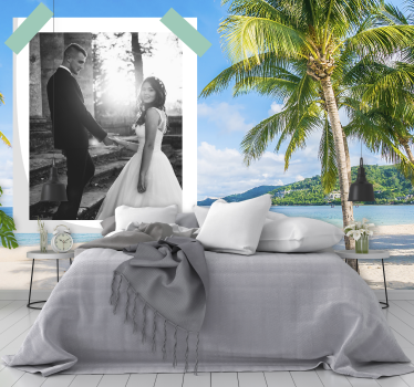 Mural de parede amor momento de casal na praia - TenStickers