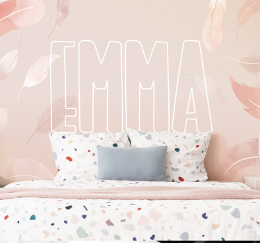 Mural de parede bebés com geração de nomes personalizada - TenStickers
