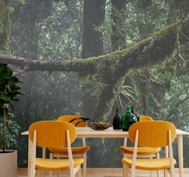 Mural de parede bosques copas verdes exuberantes - TenStickers