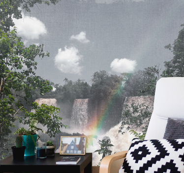 Mural de parede cascatas cena de cachoeira na floresta - TenStickers