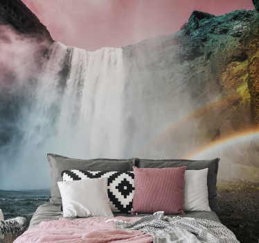 Mural de parede cascatas perspectiva da grande cascata - TenStickers