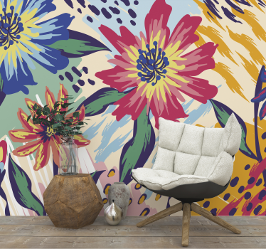 Mural de parede de arte clássica flores Van Gogh  - TenStickers