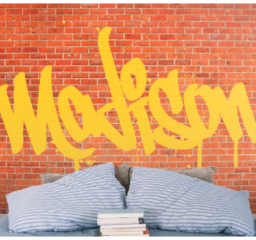 Mural de parede de arte urbana criação de texto em grafite - TenStickers