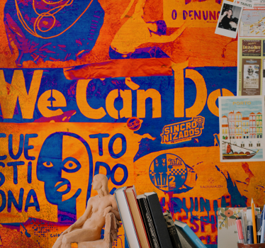 Mural de parede de arte urbana expressão empoderada - TenStickers