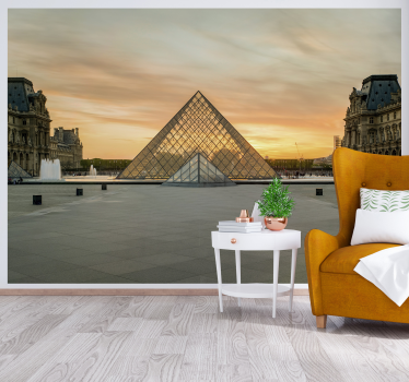 Mural de parede de Paris Museu do Louvre - TenStickers