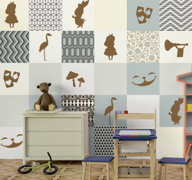 Mural de parede decorativo de fantasia Alice No País das Maravilh - TenStickers