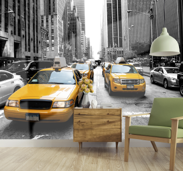 Fotomural decorativo de Nova York Táxi - TenStickers