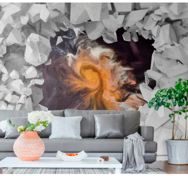 Mural de parede espaço energia cósmica em movimento - TenStickers