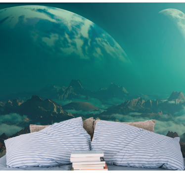Mural de parede espaço picos celestiais - TenStickers