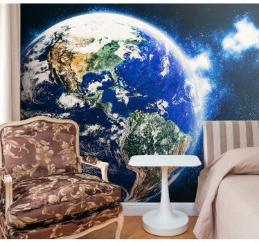 Mural de parede espaço vista planetária da órbita - TenStickers