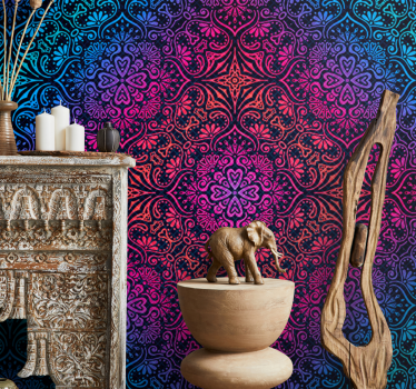 Mural de parede mandalas com motivos redondos elaborados - TenStickers