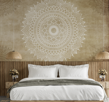 Mural de parede mandalas papel antigo texturizado - TenStickers