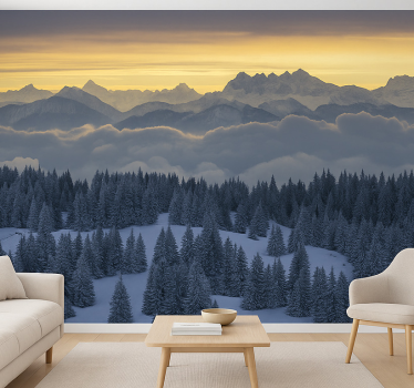 Mural de parede montanha alpes suíços – aiguilles du midi - TenStickers