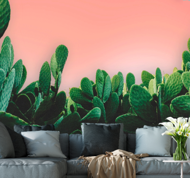 Mural de parede natureza paisagem de cactos - TenStickers