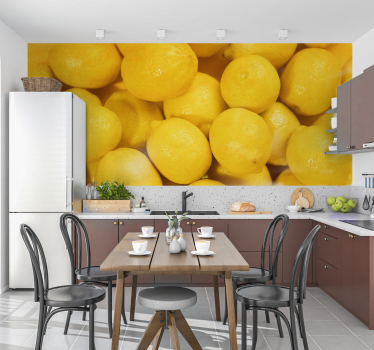 Mural de parede cozinha limões - TenStickers