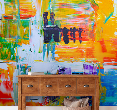 Pinturas de várias cores em murais de pintura de parede - TenStickers