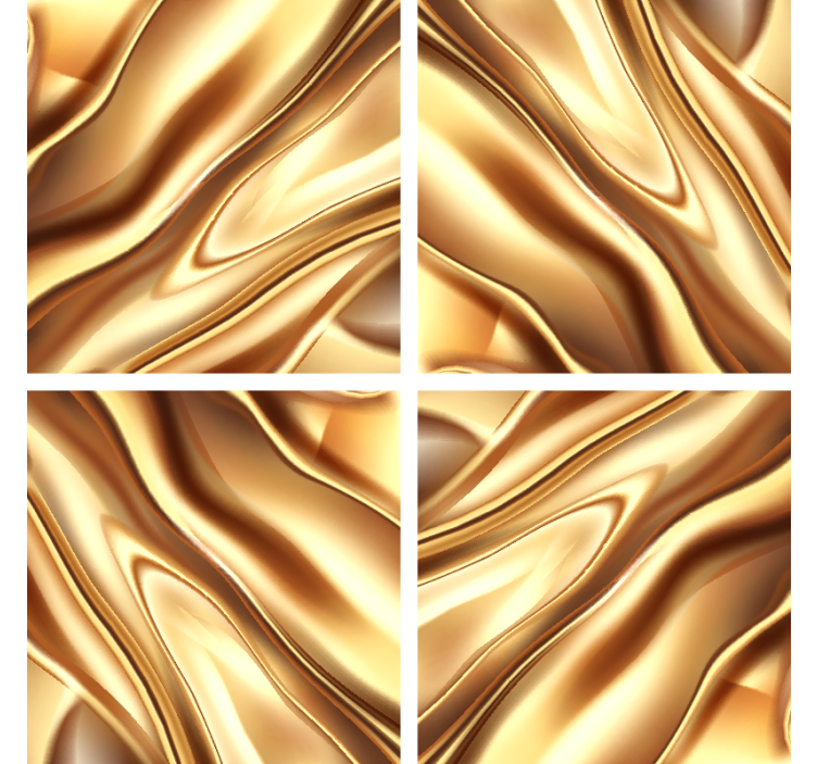 Bases para copos de texturas Efeito de metal dourado - TenStickers