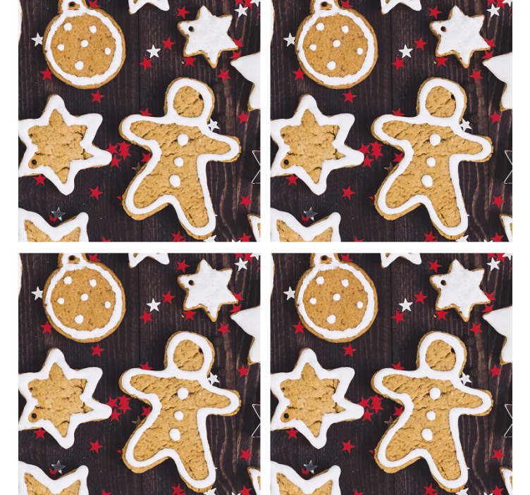 Biscoitos do natal base para copos de arenito - TenStickers