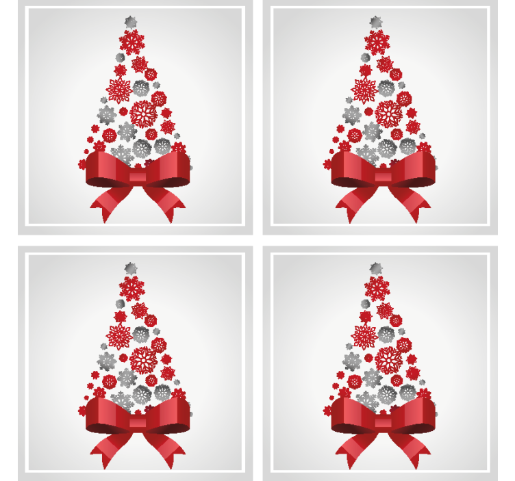 Bases para copos Elegante árvore de natal - TenStickers