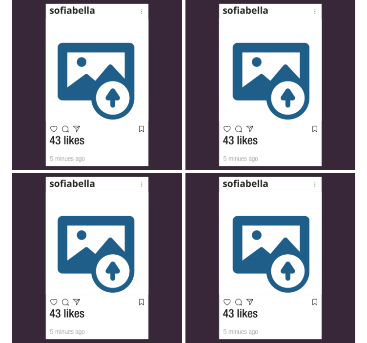 Bases para copos Instagram com foto e texto - TenStickers