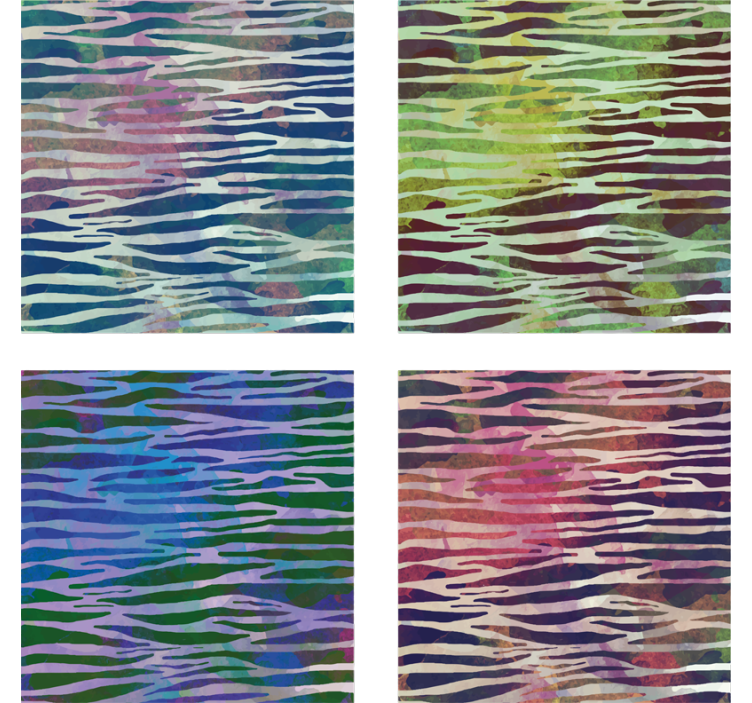 Bases para copos de zebra Textura zebra abstrata - TenStickers