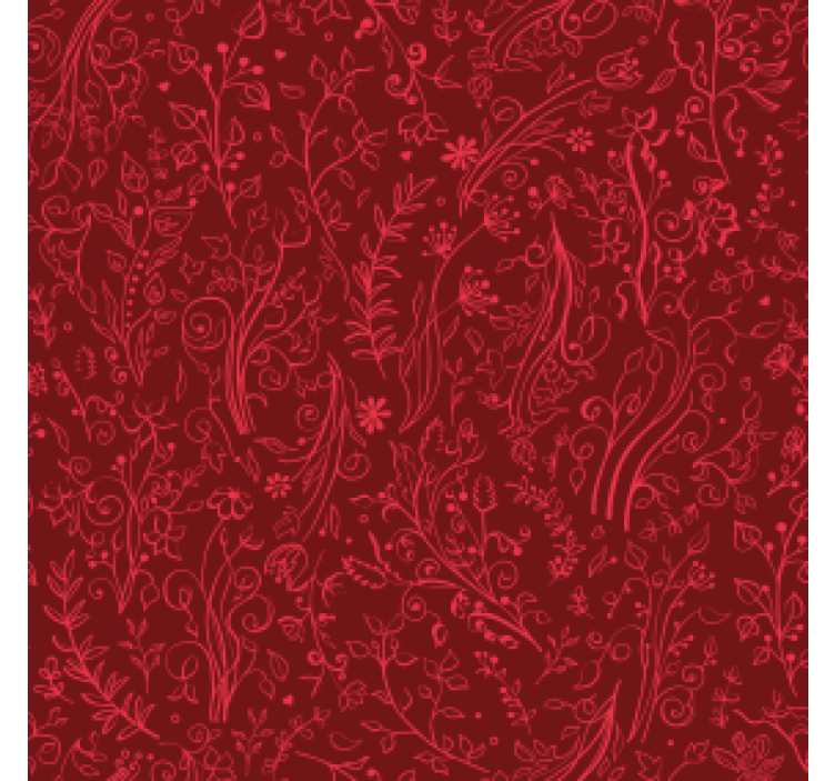 Bases para copos fundo com padrão floral - TenStickers