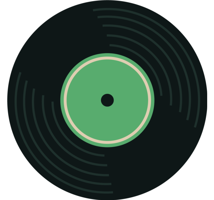 Bases para copos vintage Conjunto de discoteca para cada conjunto - TenStickers