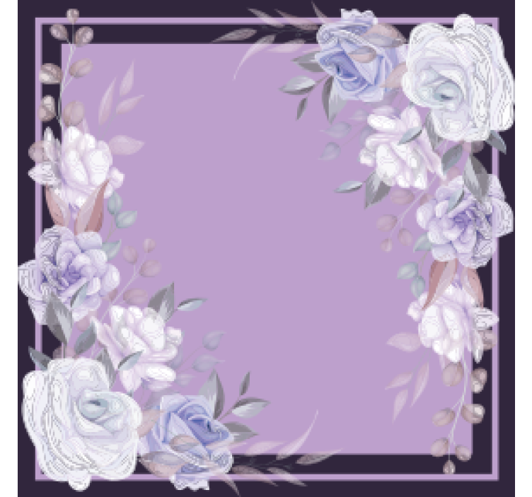 Bases para copos casamentos arranjo floral de lavanda - TenStickers