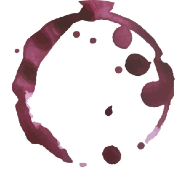 Bases para copos manchas de vinho - TenStickers