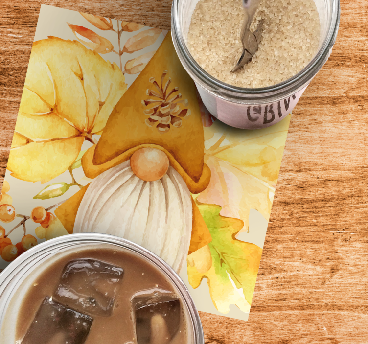 Base paracopos halloween design de gnomo outonal - TenStickers