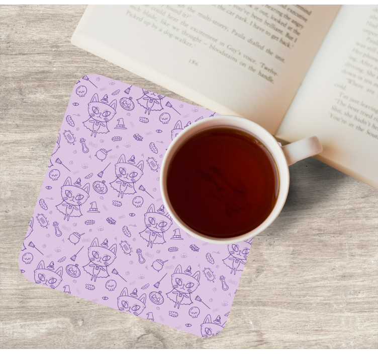 Base paracopos halloween elementos de gato divertidos - TenStickers