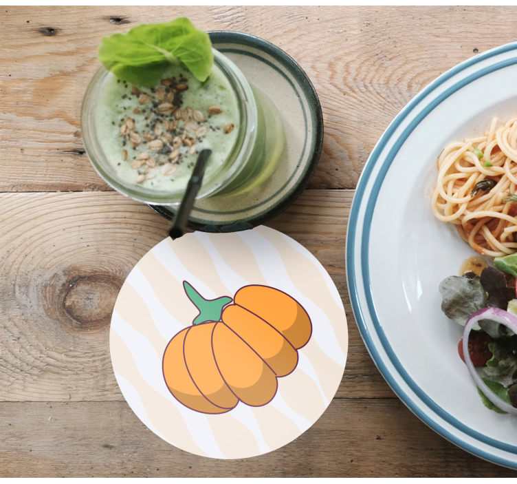 Base paracopos halloween em forma de abóbora estilizada - TenStickers