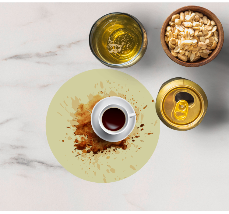 Bases para copos caneca com splash - TenStickers