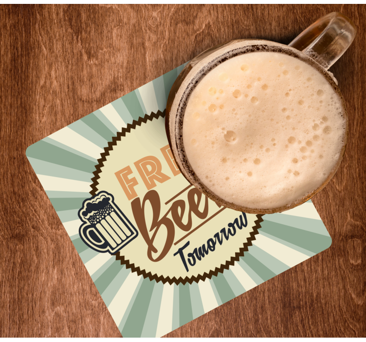 Bases para copos cerveja anúncio retro de cerveja grátis - TenStickers