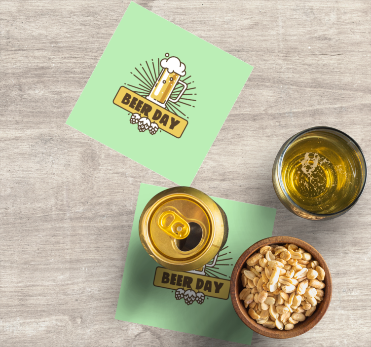 Bases para copos cerveja celebração da caneca - TenStickers