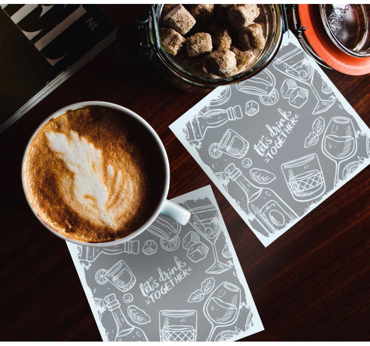 Bases para copos cerveja e utensílios para coquetéis - TenStickers