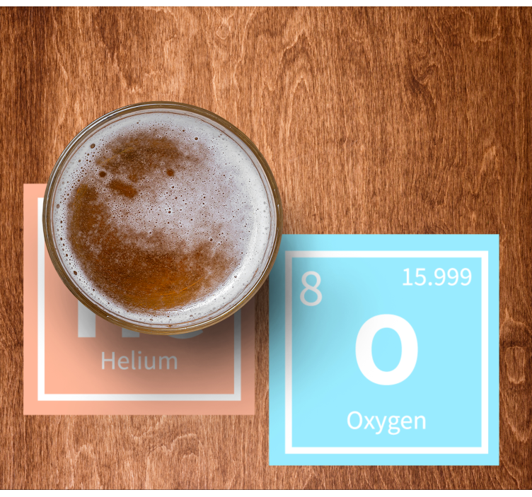 Bases para copos cerveja estilo elemental - TenStickers