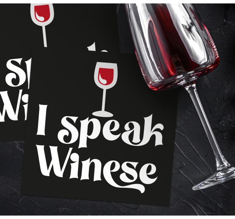 Bases para copos cerveja humor de taça de vinho - TenStickers