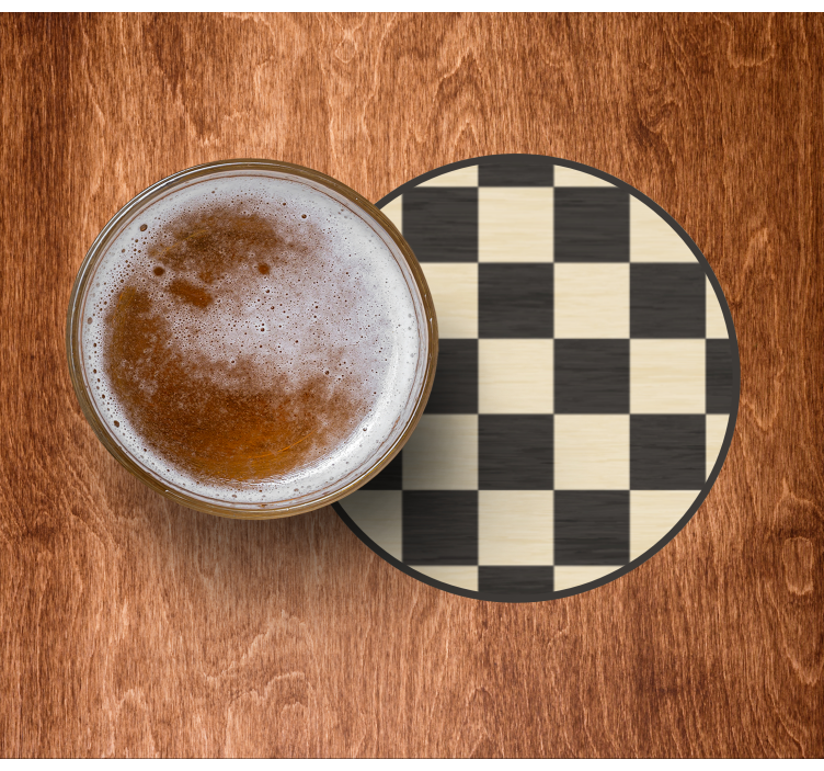 Bases para copos cerveja padrão de ladrilhos circular - TenStickers