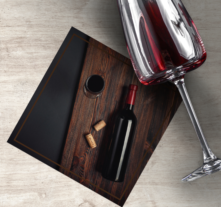 Bases para copos cerveja rolhas de garrafa de vinho - TenStickers